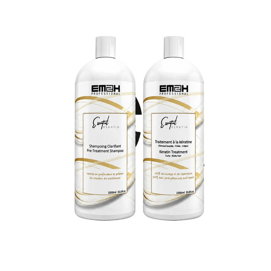 Premium Keratin Caviar, kit lissage bresilien sans acide EM2H pour cheveux sensibilises
