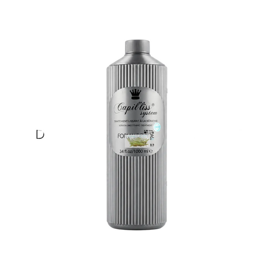 Capiliss Gold, lissage bresilien doux de fabrication belge, flacon de traitement lissant